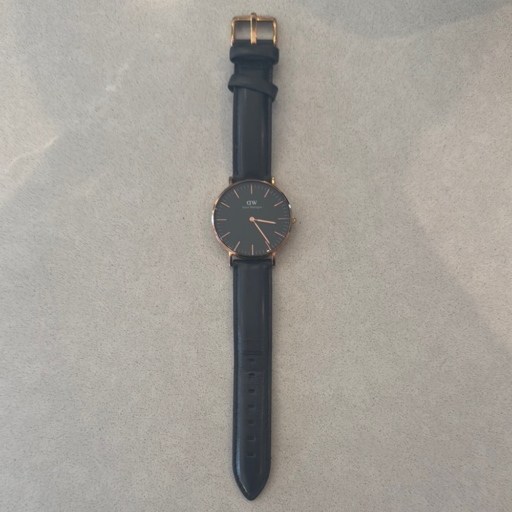 Daniel Wellington Black and Gold Women's Watch